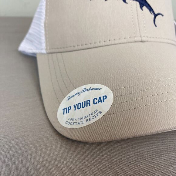 Tommy Bahama hat unisex one size brown snap back mesh active sweatband cap - Picture 3 of 9